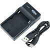 vhbw caricatore USB-C compatibile con Sony DCR-PC100, DCR-PC101E, DCR-PC101K, DCR-PC101, DCR-HC88 camera + cavo USB-C + LED