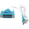 Oikabio Adattatore USB a stampante DB25 a 25 pin porta parallela