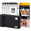 KODAK Mini 2 Era 4PASS Stampante Fotografica Portatile (5.3x8.6cm) (Stampante Fotografica Portatile + 8 Fogli inclusi + Pacchetto con 30 Fogli, Nero)