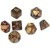 Chessex - Set 7 Dadi Poliedrici Gemini - Lustrous Gold/Silver