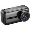BlissfulAbode Action Camera HD portatile con stabilizzazione dell'immagine, telecamera compatta in ABS per ciclismo all'aperto, vlogging, videoregistratore ad alta definizione per supporto da casco da bici, nero, 3