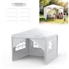 ACXIN Gazebo da giardino, 3 x 3 m, con 4 pannelli laterali, impermeabile, robusto telaio in acciaio, protezione solare e resistente alle intemperie, tessuto Oxford, gazebo da giardino o barbecue per