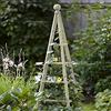Garden Mile Grande traliccio di supporto per piante rampicanti da giardino in legno a forma di obelisco piramide, supporto per piante rampicanti, per rose da 1,9 cm (verde salvia)