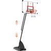 VEVOR Canestro da basket VEVOR 232-305 cm regolabile in altezza con ruote Sistema di canestri adatto per uso interno ed esterno