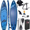 F2 Fun & Function GmbH Aufblasbares SUP-Board F2 Axxis 11'6" Navy Blue Combo - Paddel 2-in-1 & Sitz