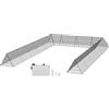 VEVOR tunnel per polli, 600 x 400 x 61,5 cm, pollaio per il cortile, recinto portatile per esterni con telaio angolare, 2 set, adatto per polli, anatre e conigli