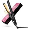 Dekuri Piastra Capelli 2 in 1, Piastra per Capelli in Titanio, Riscaldamento Rapido in 30s, Display LED 120-230℃, Piastre Capelli Professionale Ionic per Donne