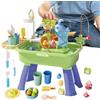 Generico Tavolo Acqua Bambini, Lavandinos Giocattolo Bambinis Con Acquas, Tavolo Sabbia E Acqua, Gioco Di Pescas, Acquas Corrente E Pompa,Per Bambini E Bambine Dais 4 Agli 8 Anni, Estate, Piscina All'Aperto