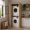 Yellowshop - Mobile a colonna porta lavatrice e asciugatrice con ante PRIME Bianco, Rovere Olmo, Rovere Well (Rovere Well)