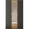 AVANTI TRENDSTORE Hanu - Armadio in legno laminato composto da 2 ante a battente, 1 anta a battente specchiata e 2 cassetti, disponibile in tre colori. Dimensioni LxAxP 120x196,3x53,5 cm