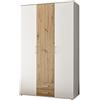 AVANTI TRENDSTORE Kalli - Armadio in legno laminato composto da 3 ante a battente e 2 cassetti. Disponibile in 2 colori. Dimensioni LxAxP 119,6x196,3x53,5 cm