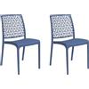 HOUSE COLLECTION, SEDIA NINFA SENZA BRACCIOLI POLIPROPILENE, BLU MIAMI (BCA179X2)