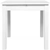 AVANTI TRENDSTORE - Colima - Tavolo da Pranzo, allungabile per 40 cm, in Legno Laminato, Disponibile in Diversi Colori ed in 4 Diverse Misure (80-120x76,5x80 cm, Bianco)