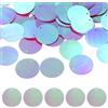 QUARKZMAN 150 PZ Paillettes Piane Rotondo, 30mm/1.2 Pollici Grandi Paillettes per Artigianato Resina Gradient AB Rosa Rosso Paillettes Sfusi con Fori Singoli per Artigianato Fai da Te Cucito