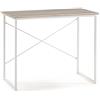 VS Venta-stock Scrivania Cáceres Bianco, stile industrial, 90 (lunghezza) x 50 (profonditá) x 74 (altezza) cm