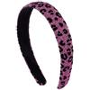 Righe e Pois - Cerchietto per capelli in tessuto lurex maculato - 2.5 cm - senza dentini con tessuto antiscivolo - Confezione da 1 (Viola)