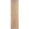 AVANTI TRENDSTORE Ando - Armadio da ingresso in laminato con 1 anta a battente e 5 ripiani all'interno. Disponibile in bianco opaco o quercia sonoma. Dimensioni: LAP 50x187x34 cm