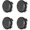 HIBEYO 4 coprimozzo auto da 63 mm, adatto per Toyota ABS coprimozzo copertura antipolvere per styling accessori auto hub ruota centrale tappo copertura fibra di carbonio nero
