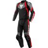 DAINESE Avro 4 Tuta in pelle da moto in 2 pezzi, nero/antracite/rosso, 48