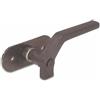 Ama Maniglia Sinistra per Finestrino Trattori - Flangia di Fissaggio Zincata a 2 Fori, Installazione Semplice e Presa Ergonomica, Peso 100 g, Made in Italy