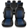 Mossa Coprisedili compatibili con Ford Fiesta IV, V, VI, VII, VIII (1995-2023) - fodere sedili auto - set coprisedili auto universali - CM-BL