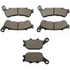 SOMMET Pastiglie freno Anteriori + Posteriore per Honda XL 700 VA (VA8/VA9/VAA) (Transalp/3 piston front caliper/ABS) (2008-2011)