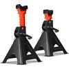 Tubiaz Cavalletto di Sostegno 3T con Fusibile, Supporti per assale, Altezza Regolabile 285 - 430 mm, per Auto, Auto, Caravan, Camper, 1 Paio