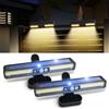 HOTUT 2 Pezzi Luce Solare LED Esterno, Clip a Scatto per Giardino, con Sensore di Movimento, 3 Modalità Faretto Lampada Solare da Esterno, IP65 Impermeabile Lampade Luci Solari da Esterna per Giardino