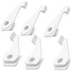 MGidea Guide Scorrevoli Ricambio Cursori per Binari Tende a Soffitto, Compatibile con IKEA VIDGA, 6 Pezzi per 3 Binari, Bianco, Made in Italy