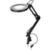 Dioche Lampada da Scrivania Ingrandente 5 Diottrie, LED Con Braccio Regolabile, d'Ingrandimento Con 2 Modalità Colore, 8W