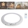 Generic Lampada da soffitto ricaricabile con sensore di movimento con telecomando, ricarica USB wireless magnetica, dimmerabile, 3 colori, luce con sensore di movimento per interni per doccia, corridoio