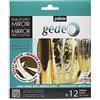 PEBEO GÉDÉO 766549 - Confezione da 12 specchi, in Metallo, Oro, 0,02 x 15,5 x 18,5 cm