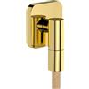 hansgrohe FixFit Fine Q - Uscita doccia a muro, Raccordo tubo doccia con valvola antiriflusso, Connettore tubo doccia, oro lucido, 28884990