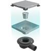 EMKE FD366BN Scarico Piatto Doccia, Cromo, 15cm Chrom