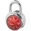 Master Lock 1504D Lucchetto a combinazione per armadietto, rosso, confezione da 1