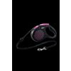 Flexi Design M Corda 5 mt Nero/Rosa