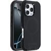 OtterBox Cover Defender Series MagSafe per iPhone 16 Pro, custodia protettiva antiurto, a prova di caduta, protezione estrema, testata 7x norme MIL-STD 810G, Nero