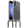 OtterBox Cover React Necklace per Samsung Galaxy S23 FE, Trasparente | Custodia sottile, anti urti, con cordone da collo, adattabile, testata a norme MIL STD 810G