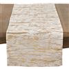 SARO LIFESTYLE 1612.GL16108B Loretta Collection - Runner da tavolo in cotone metallizzato, 100%, colore: Oro