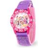 Disney Orologio da principessa per ragazze, orologio da principessa per bambini con lunetta bianca e cinturino in nylon reversibile, perfetto per ragazze dai 4 ai 7 anni, orologi per bambini, orologio