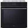 LG InstaView WSED7667M Forno da Incasso 100% Vapore, classe A++, 76L, 250°C, Display Touch 4,3, Air Fry, Sous Vide, Pizza, EasyClean, Wi-Fi, Cerniere Ammortizzate, Sonda Temperatura, Nero