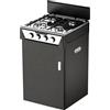 Staylux CUCINA A GAS 4 FUOCHI - FORNELLO A GAS 4 FUOCHI CON VANO PORTABOMBOLA | NERO