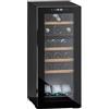Cavin Cantinetta a libera installazione, Northern Collection 18 Black, cantinetta vino nera, 18 bottiglie, due zone di temperatura, illuminazione led