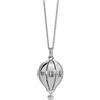 leBebé / Suonamore / ciondolo sonaglino mongolfiera argento con sagome traforate / collanina argento - SNM053