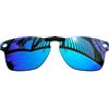 MYCOURAG Lenti polarizzate a clip con protezione UV per occhiali da sole Ray-Ban Meta Wayfarer RW4008-53-22 - Lenti polarizzate con rivestimento a specchio blu ghiaccio
