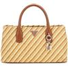 GUESS Simona Satchel Bag Natural/Cognac