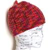 Generic Cappello in lana multicolor realizzato a mano con I-cord decorativo