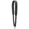 momo mo Cinghia di Ricambio Cintura Donna Tracolla Regolabile Eco Pelle Cinturino Catena con Gancio Manico Cinta Spalla per Borsa Portafoglio Borse Rivetto D'oro(Nero)