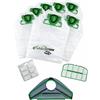 AMG Shop Online 6 Sacchetti Folletto VK200 e VK220S COMPATIBILI + Piastra con Setole per HD60/65S - COMPRESO di 6 Profumini e 1 Griglia Motore - Microfibra a 5 STRATI - Ricambio Antipolvere Alta Filtrazione per Casa