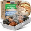 Dampfly Ciotola a vapore con pietre laviche, generatore di vapore da forno | Crosta croccante come dal panettiere, cottura immediata, forno pulito, set completo in acciaio inox, per impasti e panini